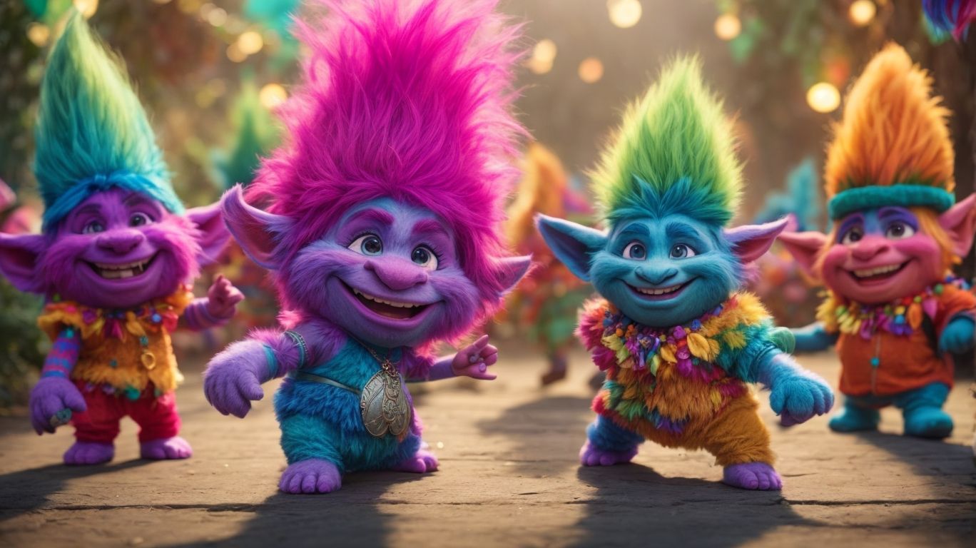 Dance To The Beat With Trolls Coloring Pages