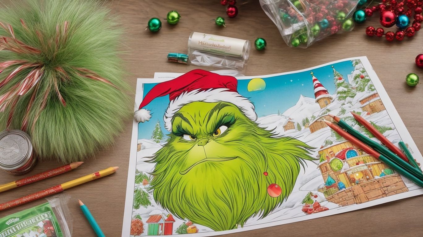 Holiday Fun With The Grinch Coloring Page