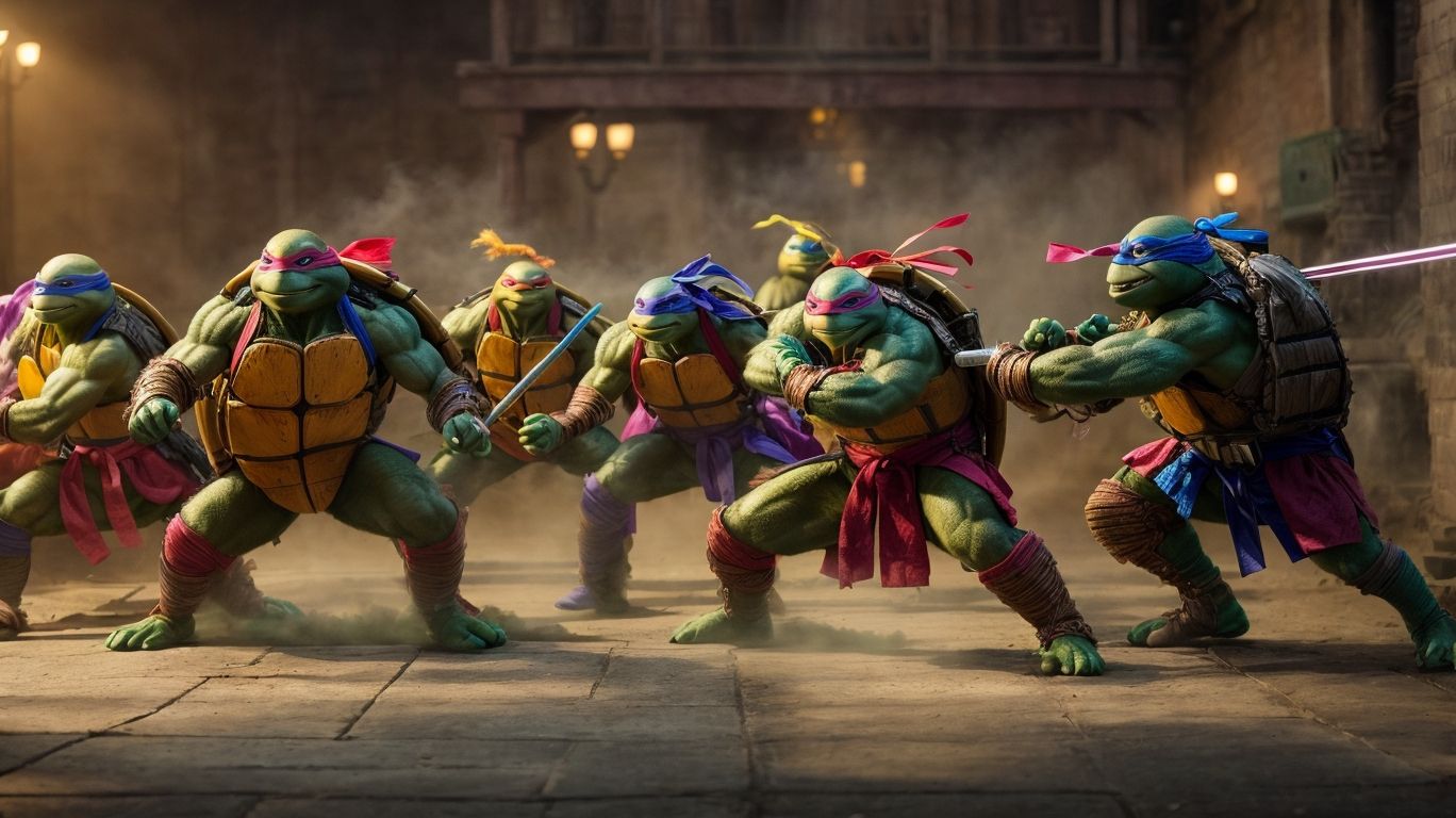 Martial Arts Madness With Ninja Turtle Coloring Pages
